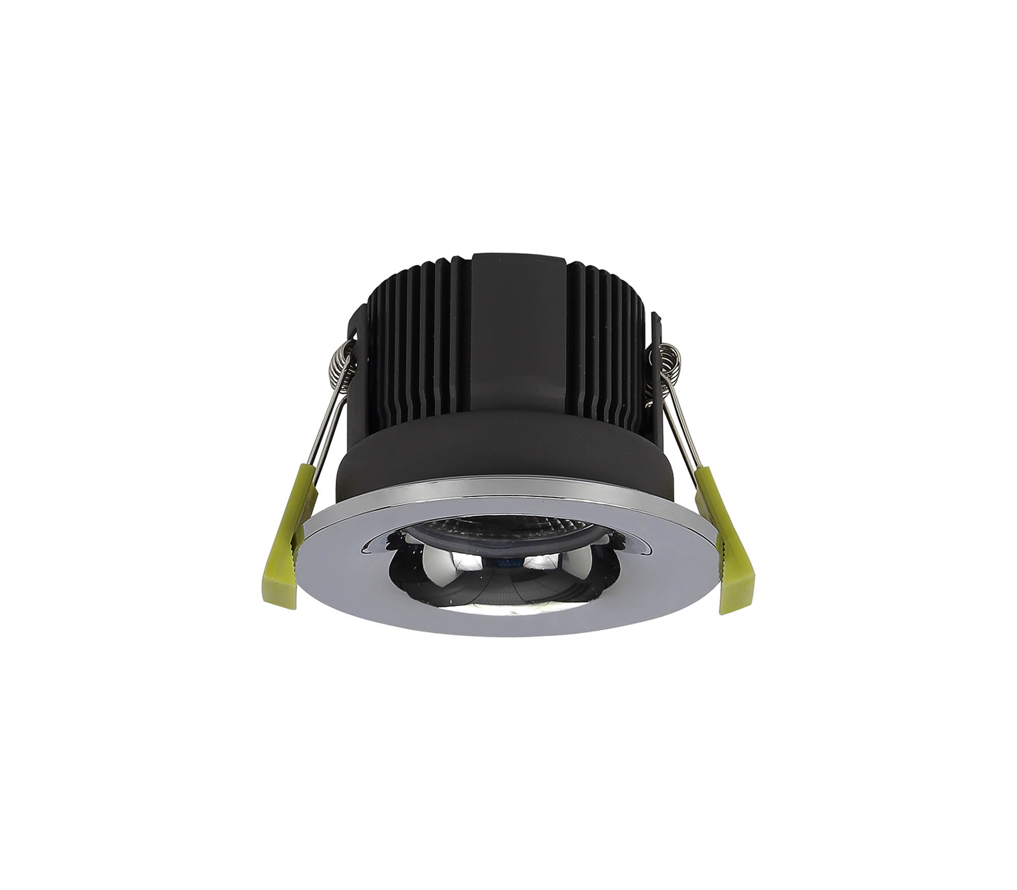 DM200685  Beck 11 FR; 11W; IP65 Chrome LED Recessed Curved Fire Rated Downlight; Cut Out 68mm; 2700K; PLUG IN DRIVER INCLUDED; 3yrs Warranty